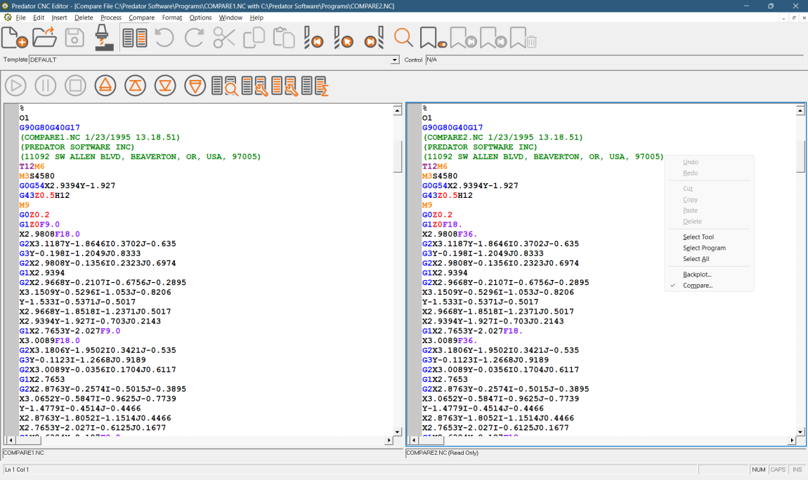 Predator CNC Editor software