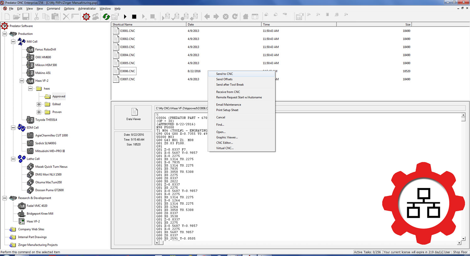 Predator DNC software