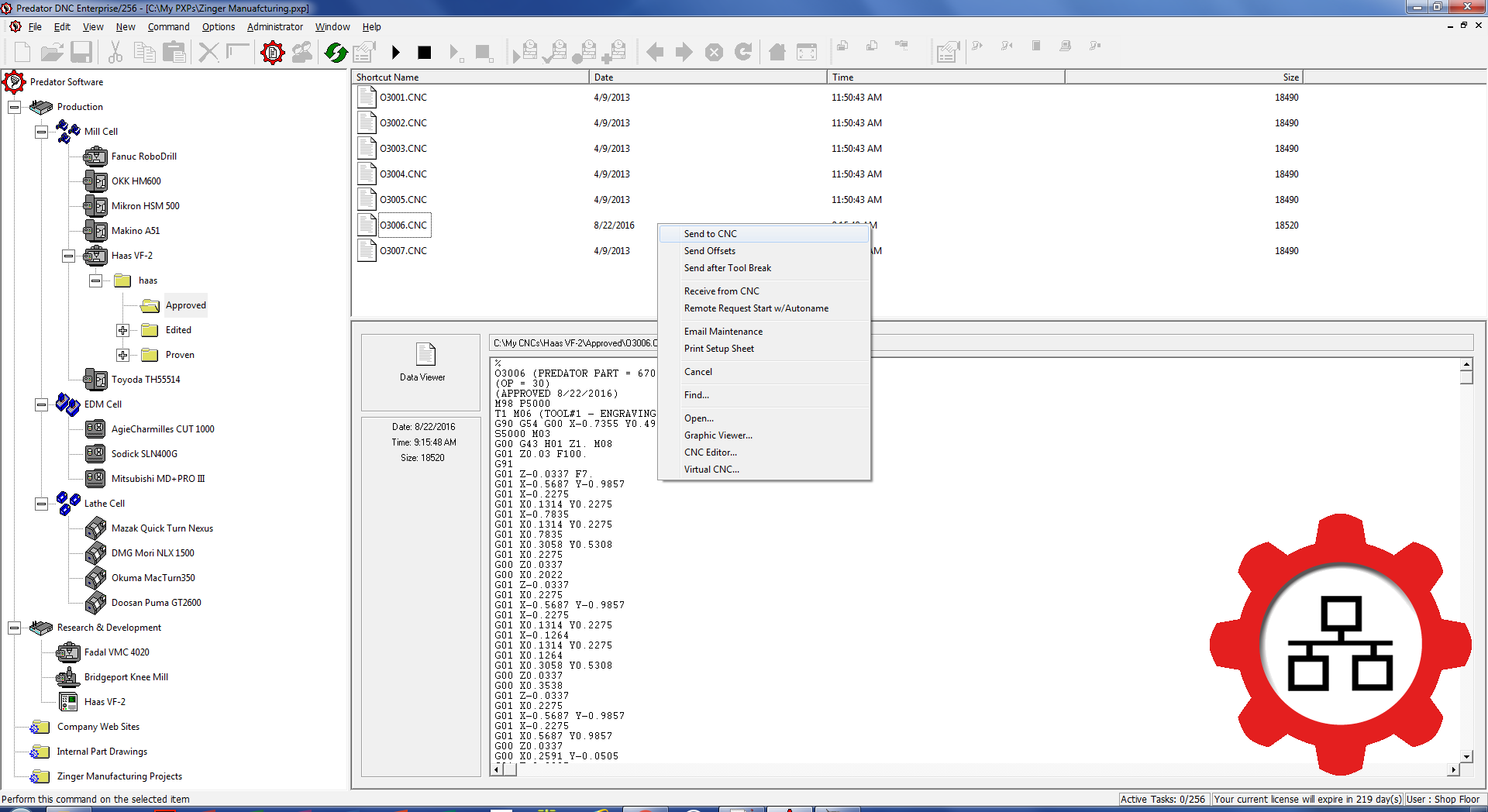 Predator DNC software