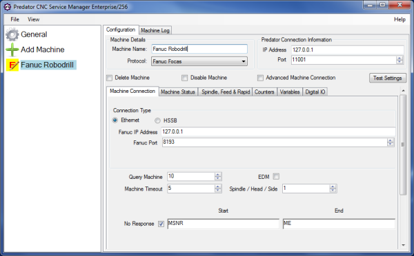 Predator CNC Service Software