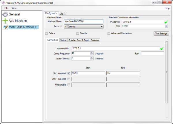 Predator CNC Service MTConnect