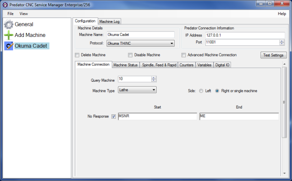 Predator CNC Service Software