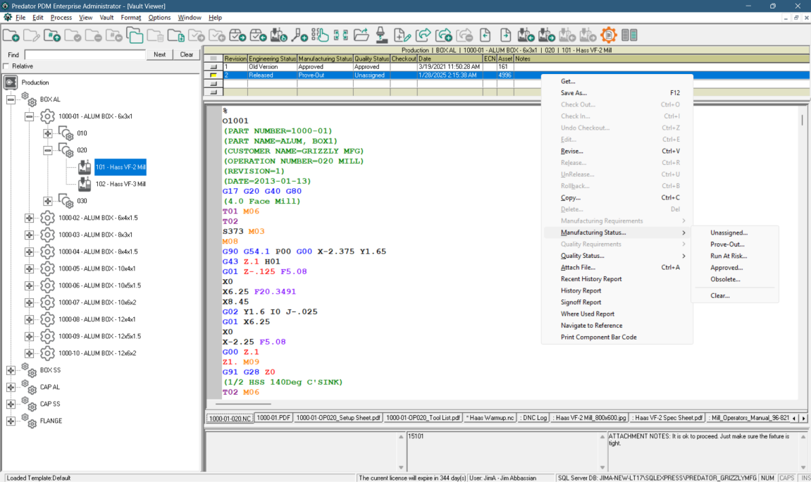Predator PDM software