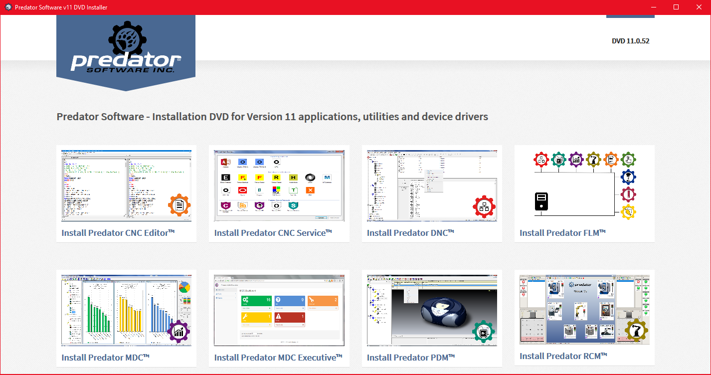Predator DVD v11 Installer