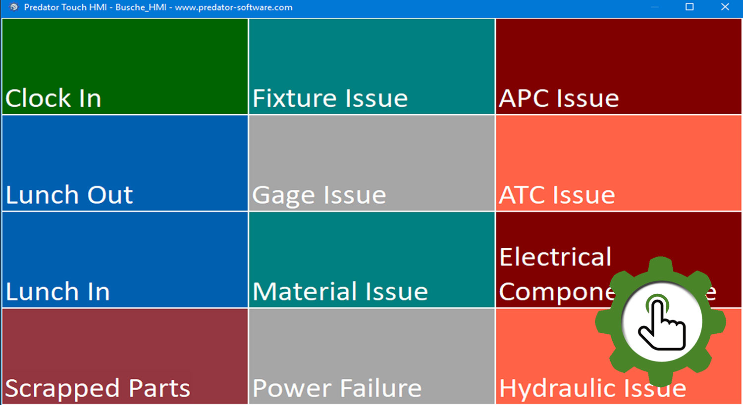 Predator Touch HMI software