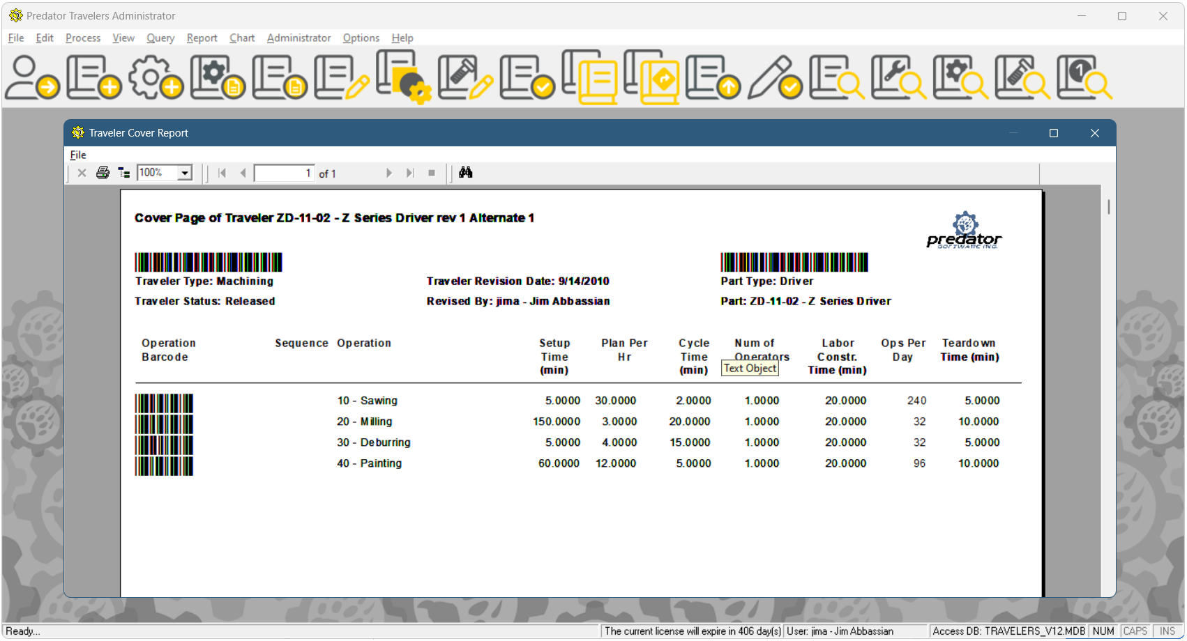 Predator Travelers software