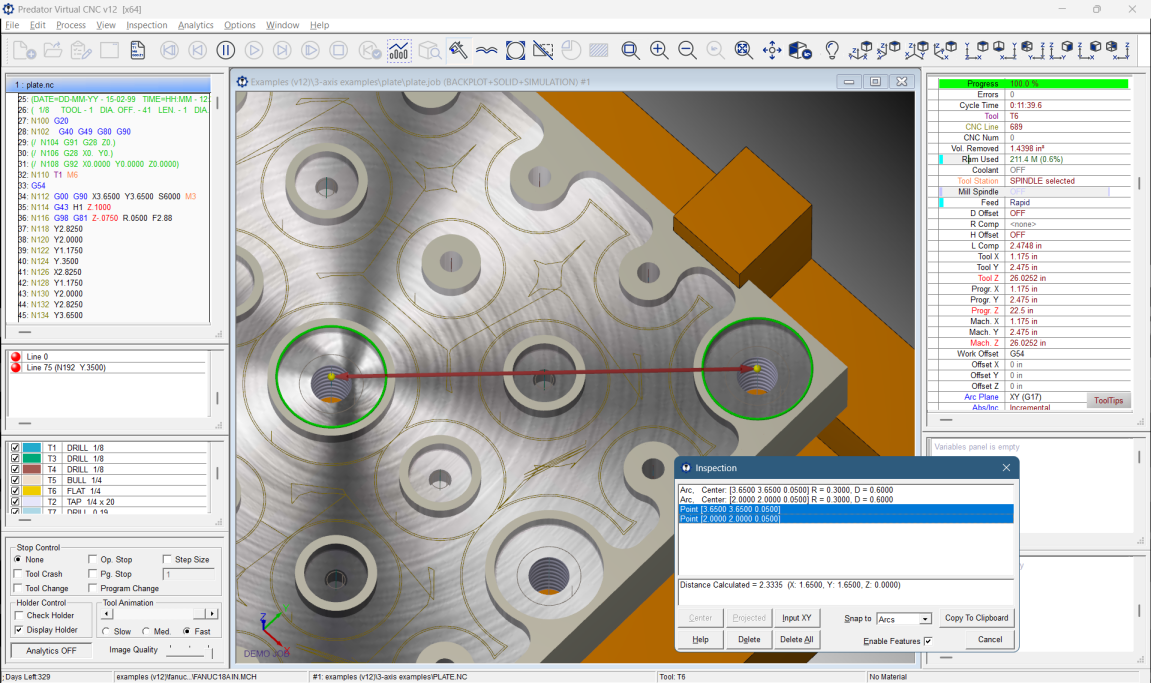 Predator Virtual CNC - Part Inspection